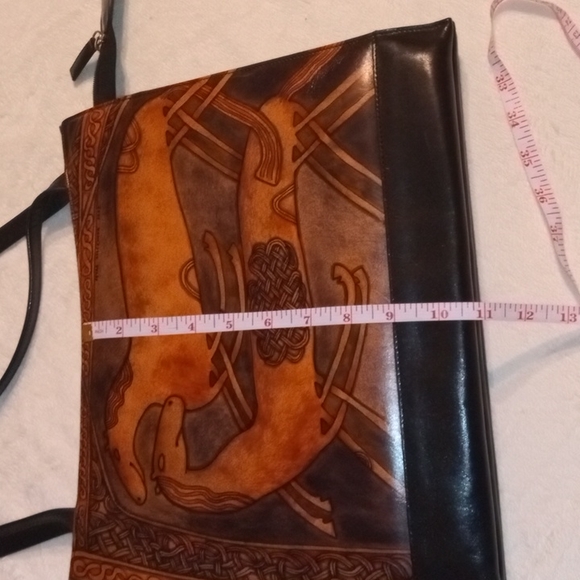 Bambas Art Bag Handmade Leather Shoulder Purse 👜 - Picture 15 of 17